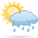 Polojasno, večer ojedinělý déšť. Teploty 4/8 °C.