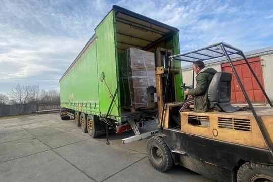 Plzeňský kraj poslal na Ukrajinu čtvrtou zásilku pomoci