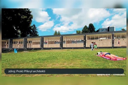Na jablonecké přehradě roste nový stánek