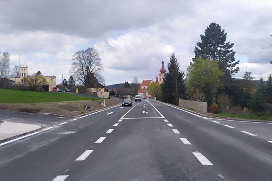 Úleva pro řidiče, skončila rekonstrukce průtahu Nepomukem