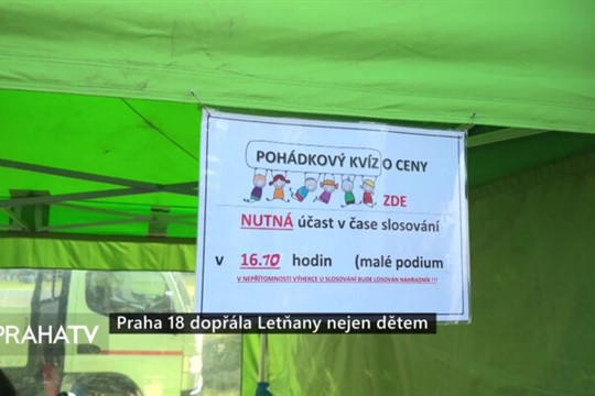 Praha 18 dopřála Letňany nejen dětem