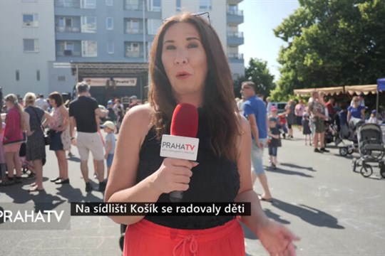 Na sídlišti Košík se radovaly děti