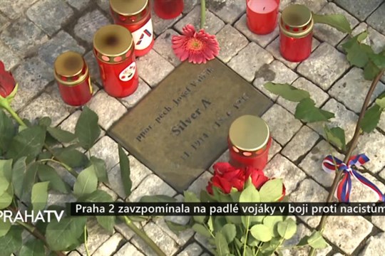 Praha 2 zavzpomínala na padlé vojáky v boji proti nacistům