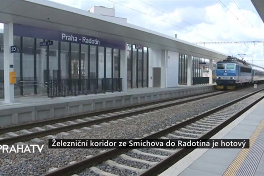 Železniční koridor ze Smíchova do Radotína je hotový