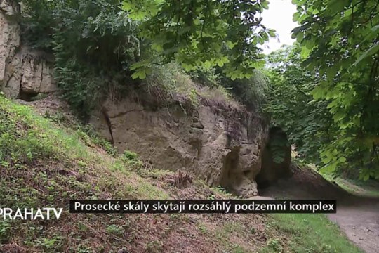 Prosecké skály skýtají rozsáhlý podzemní komplex