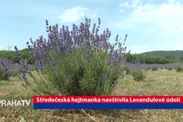 Středočeská hejtmanka navštívila Levandulové údolí
