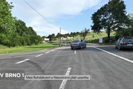 Mezi Bohdalicemi a Nesovicemi platí uzavírka