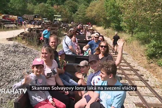 Skanzen Solvayovy lomy láká na svezení vláčky