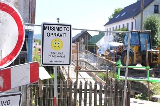 Hlavní most ve Ferdinandově je uzavřený
