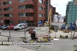 Kopečná ulice v Brně je uzavřena
