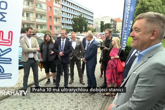 Praha 10 má ultrarychlou dobíjecí stanici