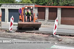 Ve Hviezdoslavově ulici platí částečná uzavírka