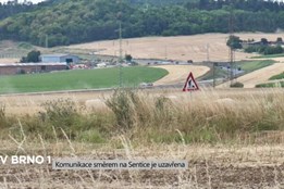 Komunikace směrem na Sentice je uzavřena