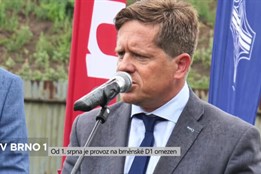 Provoz na D1 v Brně je omezen, probíhá její rozšiřování