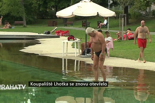 Koupaliště Lhotka se znovu otevřelo