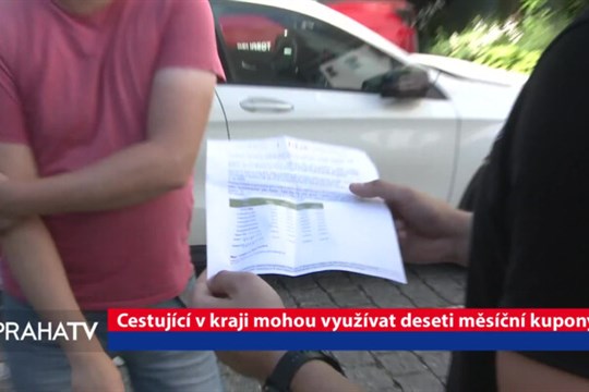 Cestující v kraji mohou využívat deseti měsíční kupony