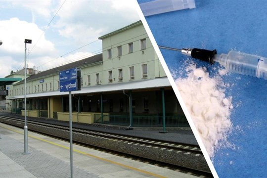 Ostraha objektu na vlakovém nádraží v Sokolově prodávala pervitin