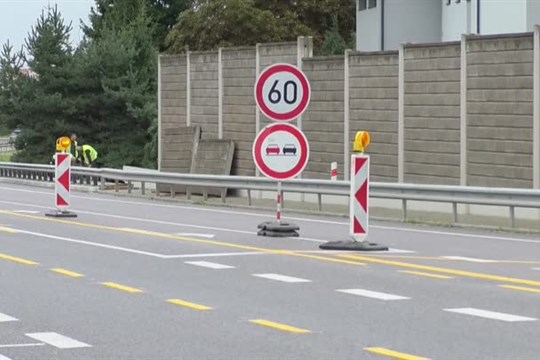ŘSD přestavuje protihlukovou stěnu v Kunraticích