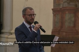 Praha 6 udělila Čestná občanství a Cenu městské části