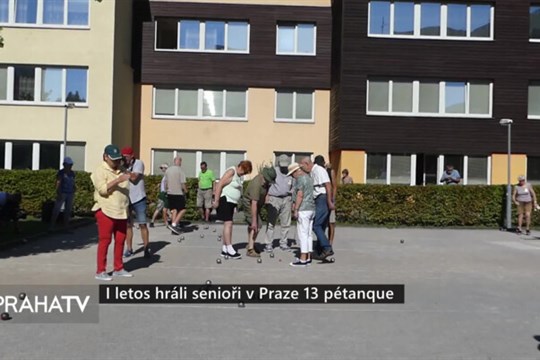 I letos hráli senioři v Praze 13 pétanque