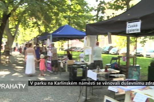 V parku na Karlínském náměstí se věnovali duševnímu zdraví