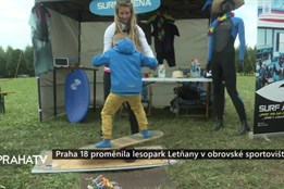 Praha 18 proměnila lesopark Letňany v obrovské sportoviště