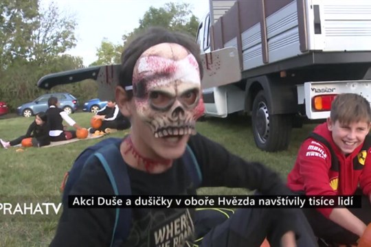 Akci Duše a dušičky v oboře Hvězda navštívily tisíce lidí