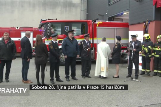 Sobota 28. října patřila v Praze 15 hasičům