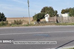 Mezi Hlubokými Mašůvkami a Znojmem platí uzavírka