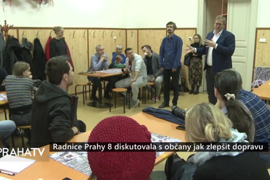 Radnice Prahy 8 diskutovala s občany jak zlepšit dopravu