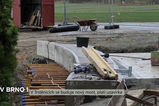 V Trestěnicích se buduje nový most, platí uzavírka