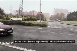 Praha 11 má šestou nejrizikovější křižovatku v metropoli