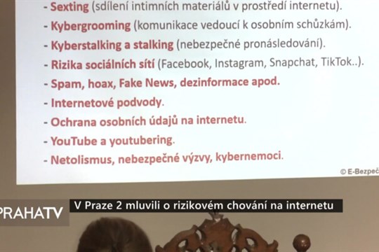 V Praze 2 mluvili o rizikovém chování na internetu