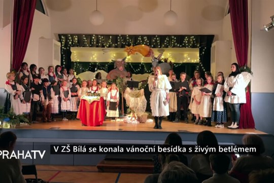 V ZŠ Bílá se konala vánoční besídka s živým betlémem