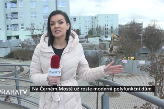 Na Černém Mostě už roste moderní polyfunkční dům