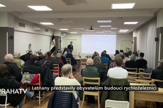 Letňany představily obyvatelům budoucí rychloželeznici