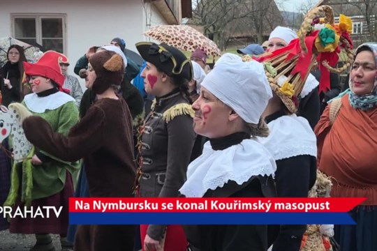 Na Nymbursku se konal Kouřimský masopust