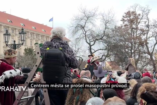 Centrem města se prošel masopustní průvod