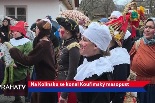 Na Kolínsku se konal Kouřimský masopust