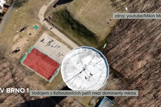 Vodojem v Kohoutovicích patří mezi dominanty města