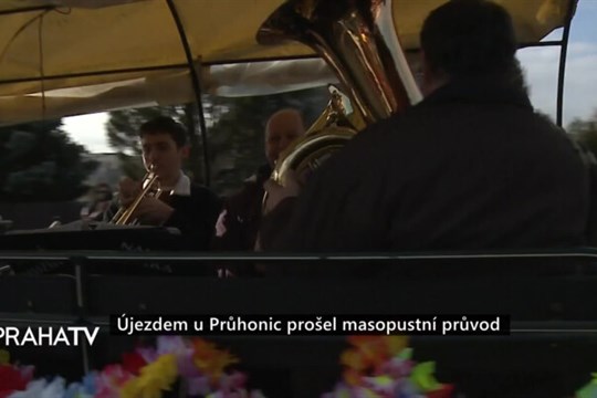 Újezdem u Průhonic prošel masopustní průvod
