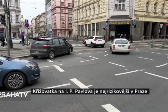 Křižovatka na I. P. Pavlova je nejrizikovější v Praze