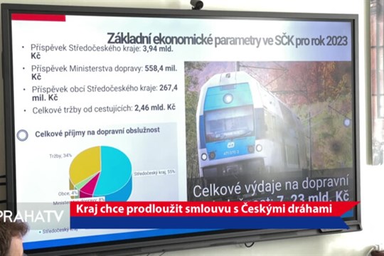 Kraj chce prodloužit smlouvu s Českými dráhami