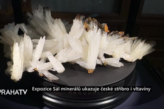 Expozice Sál minerálů ukazuje české stříbro i vltavíny