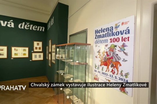 Chvalský zámek vystavuje ilustrace Heleny Zmatlíkové
