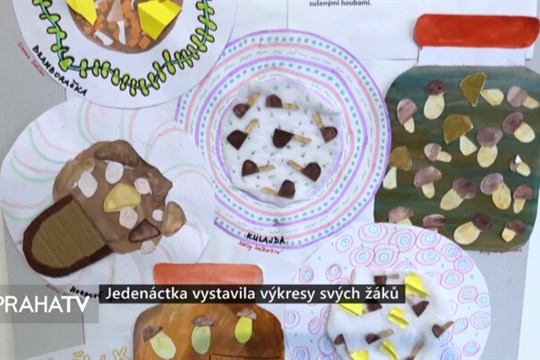 Jedenáctka vystavila výkresy svých žáků