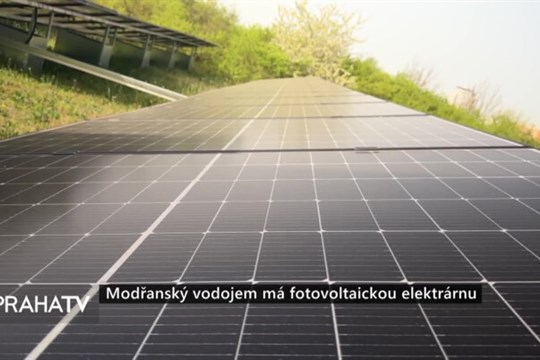 Modřanský vodojem má fotovoltaickou elektrárnu