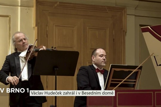 Václav Hudeček zahrál i v Besedním domě
