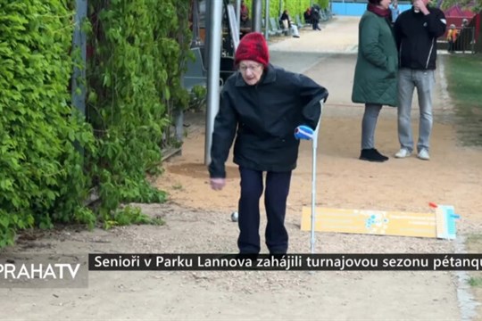 Senioři v Parku Lannova zahájili turnajovou sezonu pétanque