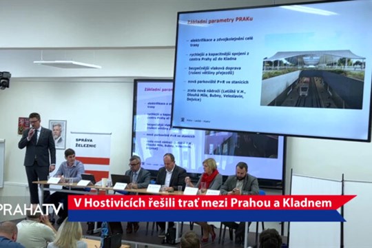 V Hostivicích řešili trať mezi Prahou a Kladnem